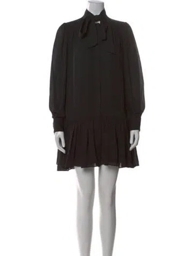 Pre-owned Simkhai Silk Mini Dress In Black