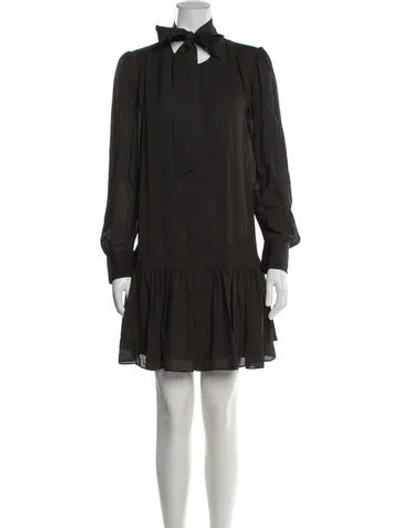 Pre-owned Simkhai Silk Mini Dress In Black