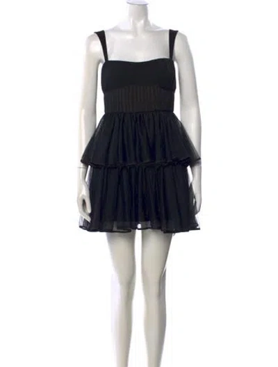 Pre-owned Simkhai Silk Mini Dress In Black