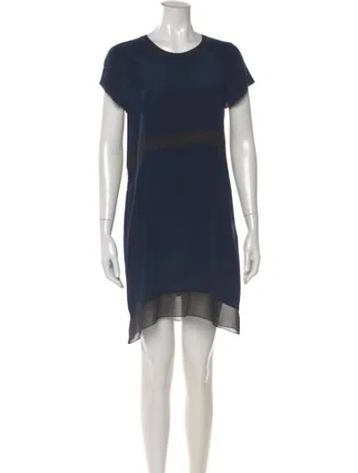 Pre-owned Simkhai Silk Mini Dress In Blue