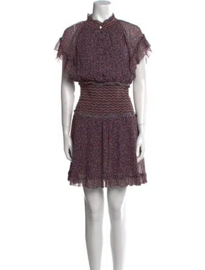 Pre-owned Simkhai Silk Mini Dress In Blue