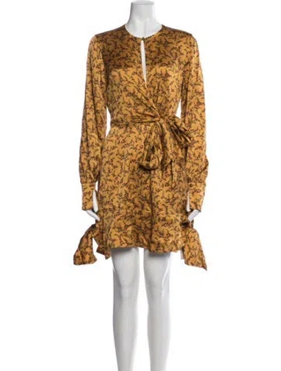 Pre-owned Simkhai Silk Mini Dress In Multi