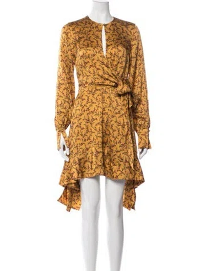 Pre-owned Simkhai Silk Mini Dress In Multi