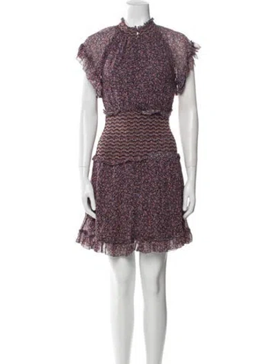 Pre-owned Simkhai Silk Mini Dress In Neutral