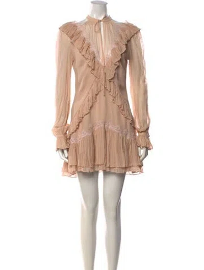 Pre-owned Simkhai Silk Mini Dress In Pink