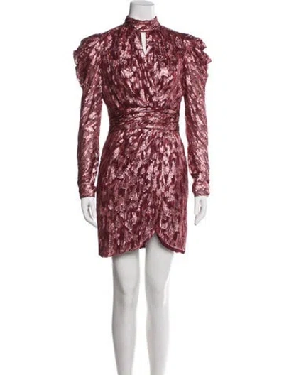 Pre-owned Simkhai Silk Mini Dress In Red