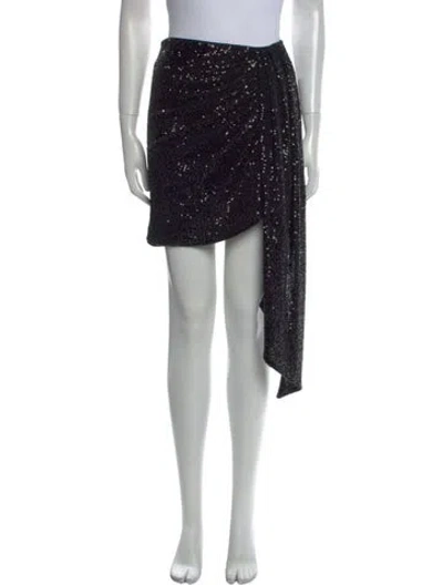 Pre-owned Simkhai Silk Mini Skirt In Black