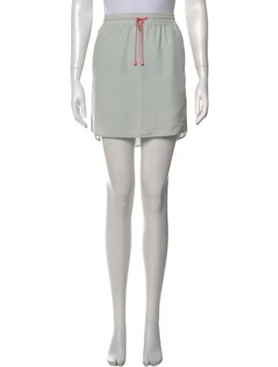 Pre-owned Simkhai Silk Mini Skirt In Blue