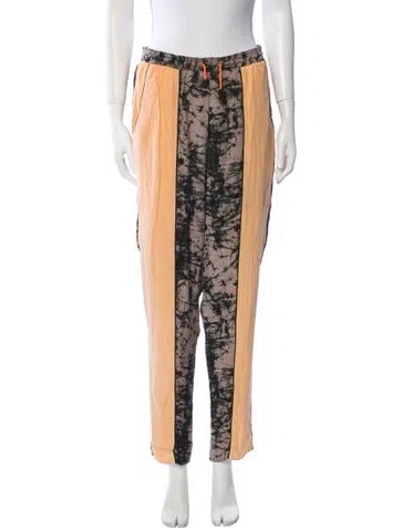 Pre-owned Simkhai Silk Straight Leg Pants In Multi