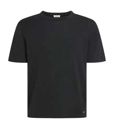 Simkhai Silk-blend Duke T-shirt In Black