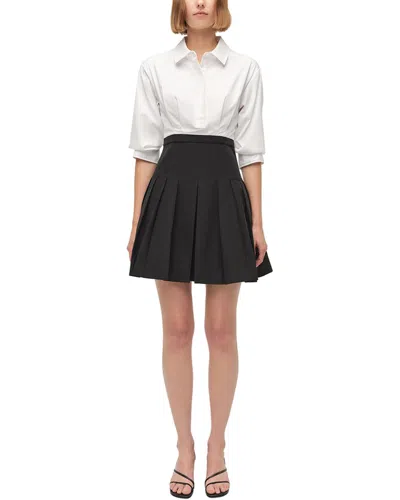 Simkhai Sinclair Combo Mini Dress In White