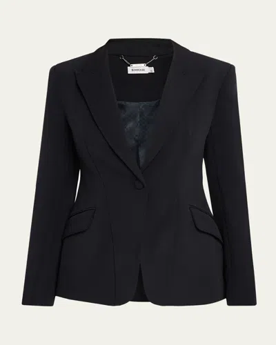 Simkhai Single-breasted Blazer In Black