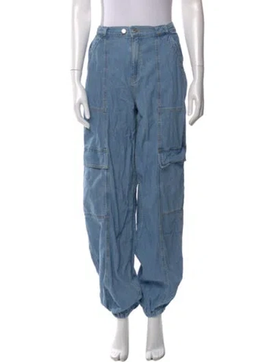 Pre-owned Simkhai Skinny Leg Pants In Blue