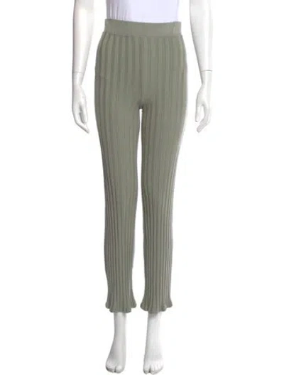 Pre-owned Simkhai Skinny Leg Pants In Green