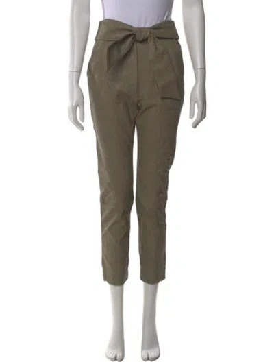 Pre-owned Simkhai Skinny Leg Pants In Green