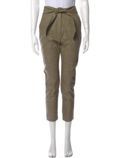Pre-owned Simkhai Skinny Leg Pants In Green