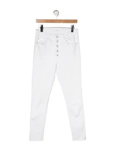 Pre-owned Simkhai Skinny Leg Pants In White