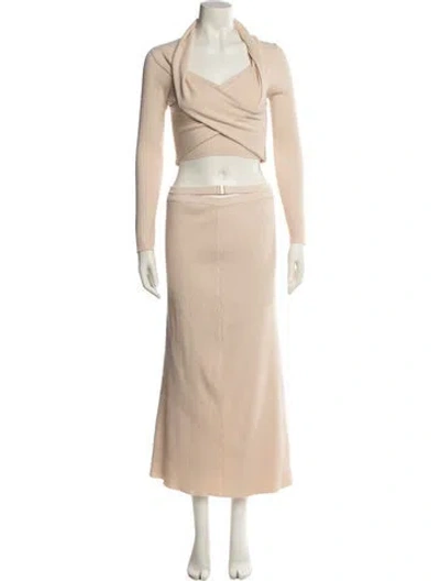 Pre-owned Simkhai Skirt Set In Neutral
