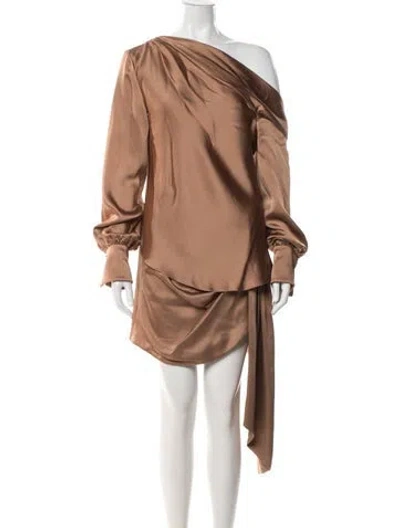 Pre-owned Simkhai Skirt Suit W/ Tags In Brown