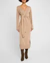 Simkhai Skyla Cashmere-blend Wrap Dress In Neutral