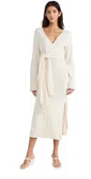 Simkhai Skyla Wrap Dress Ivory Xl