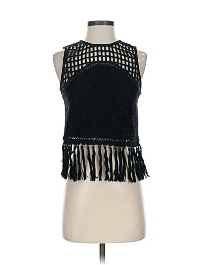 Pre-owned Simkhai Sleeveless Blouse In Black