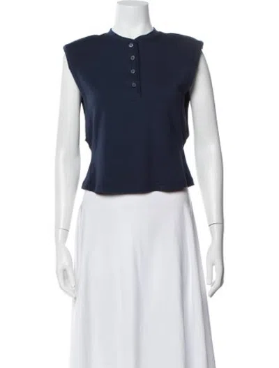 Pre-owned Simkhai Sleeveless Polo In Blue
