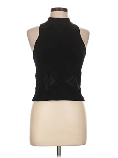 Pre-owned Simkhai Sleeveless Top Black Halter Neckline Tops