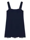 Simkhai Sloan Frayed-hem Mini Dress In Blue