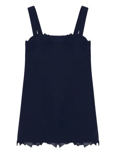 SIMKHAI SLOAN FRAYED-HEM MINI DRESS