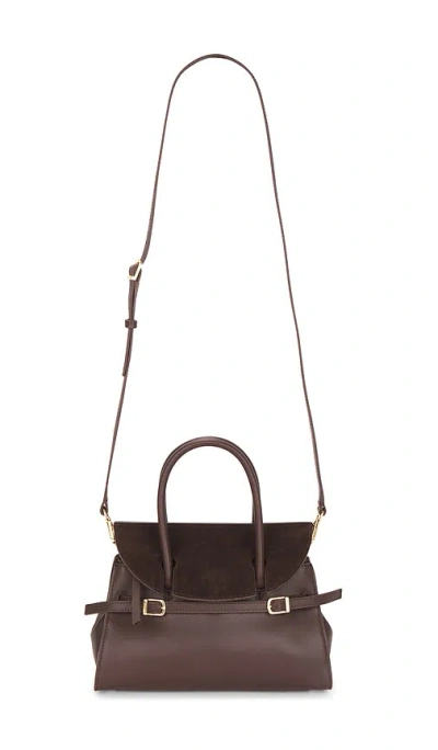 Simkhai Small River Top Handle Bag In Brown