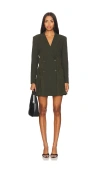 Simkhai Smith Blazer Mini Dress In Dark Green