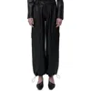 Simkhai Sofia Womens Vegan Leather Drawstring Cargo Pants In Black