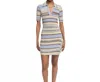 Simkhai Solana Mini Polo Dress In French Blue Multi In Multi