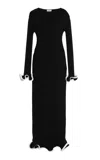 Simkhai Solani Ruffled Midi Dress In Black