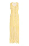 Simkhai Sonia Fringed Knit Maxi Dress