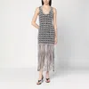 Simkhai Sonia Woven Fringe Tank Dress