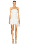 Simkhai Sophie Sleeveless Floral Lace Mini Dress In White