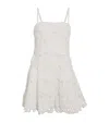 Simkhai Sophie Sleeveless Floral Lace Mini Dress In White