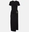 Simkhai Womens Black Soren Draped Knit Midi Dress Xs In Black