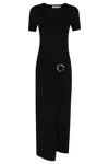Simkhai Women's Short Sleeve Soren Knit Midi Dress In Black In Black