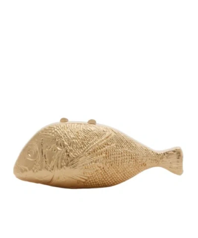 Simkhai Splash Clutch In Golden