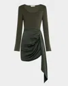 Simkhai Springer Wrapped Dress In Moss