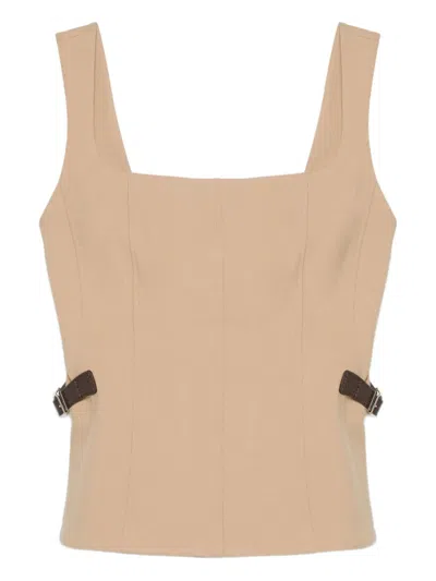 SIMKHAI SQUARE-NECK TOP
