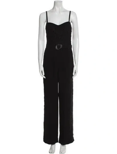 Pre-owned Simkhai Square Neckline Jumpsuit In Black