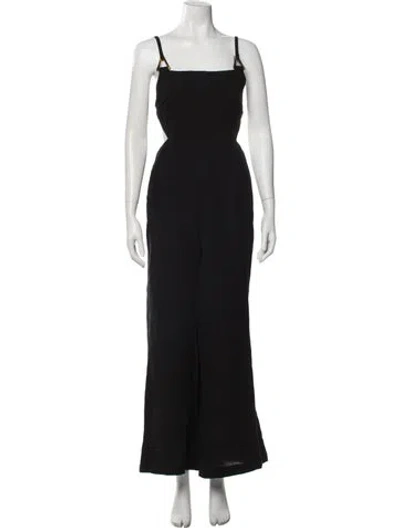 Pre-owned Simkhai Square Neckline Jumpsuit In Black
