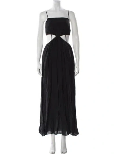 Pre-owned Simkhai Square Neckline Long Dress In Blue