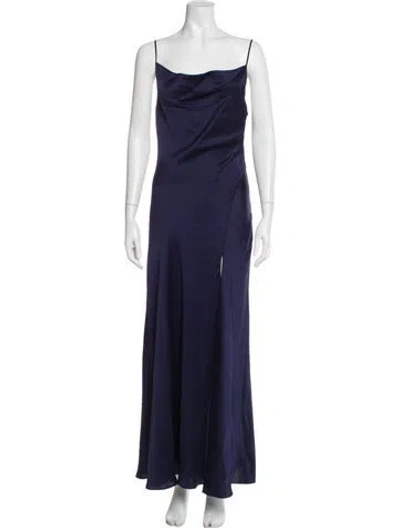 Pre-owned Simkhai Square Neckline Long Dress W/ Tags In Blue