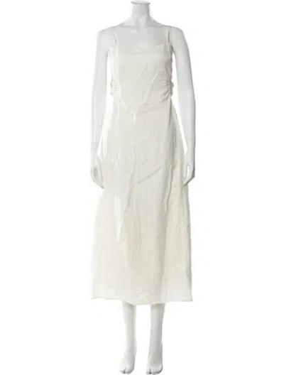 Pre-owned Simkhai Square Neckline Long Dress W/ Tags In Neutral