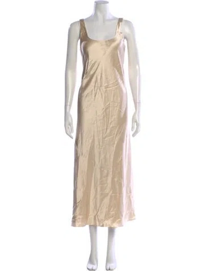 Pre-owned Simkhai Square Neckline Long Dress W/ Tags In Neutral